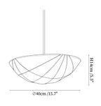 Fabric Saucer Pendant Light