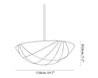 Fabric Saucer Pendant Light