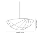 Fabric Saucer Pendant Light