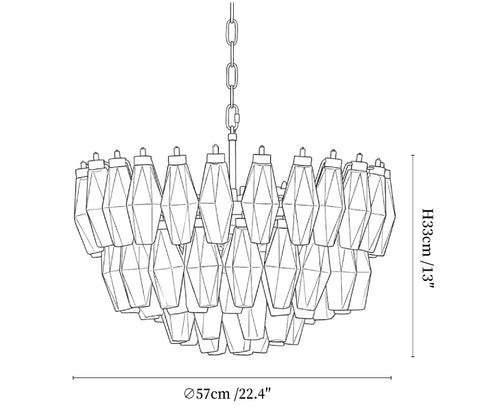 Facet Bloom Chandelier