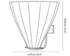 Fan Shaped Glass Wall Sconce