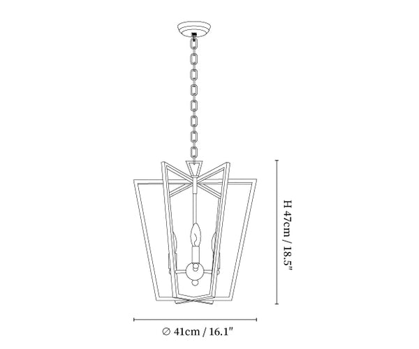 Farmhouse Lantern Chandelier