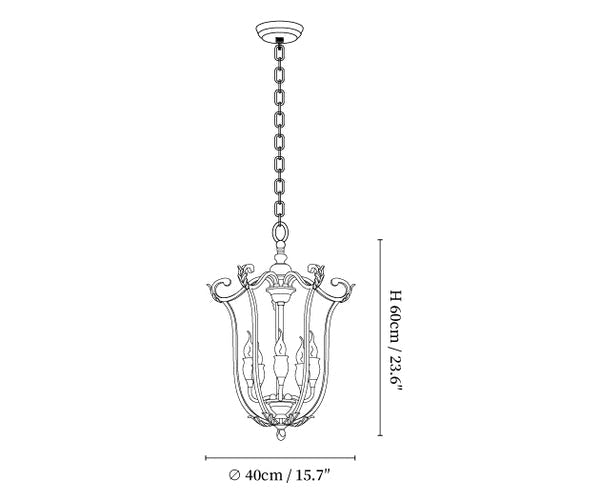 Farmhouse Lantern Chandelier