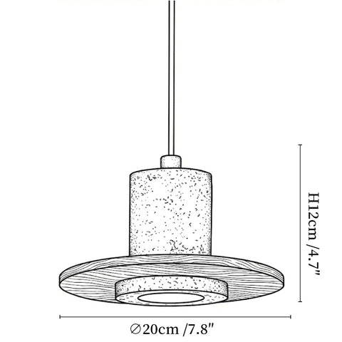 Fedora Stacked Pendant Lamp