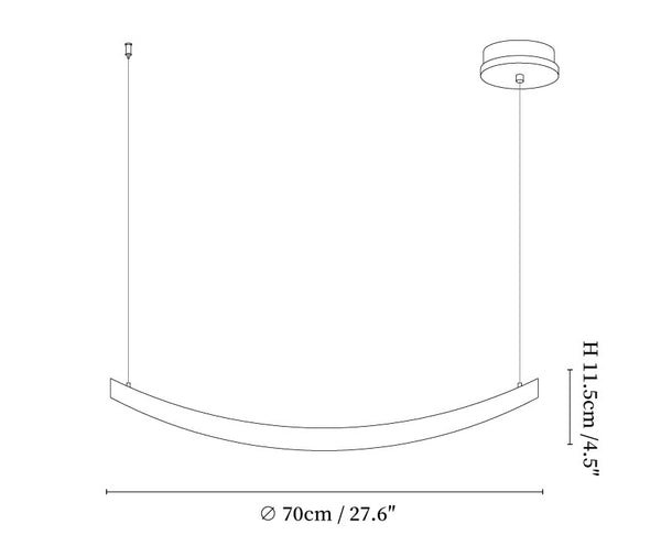 Felix Crescent Pendant Lamp