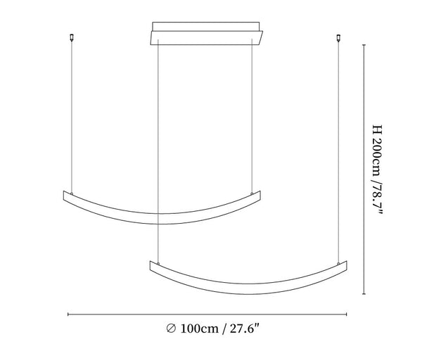 Felix Crescent Pendant Lamp