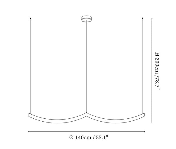 Felix Crescent Pendant Lamp