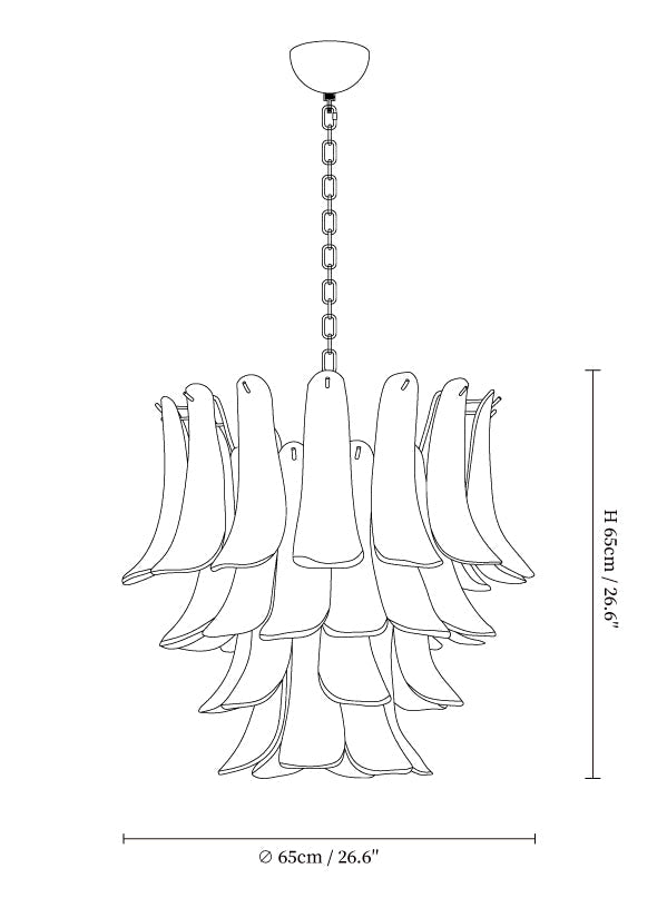 Fiametta Glass Chandelier
