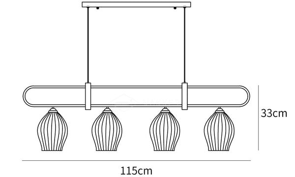 Fin Pendant Light