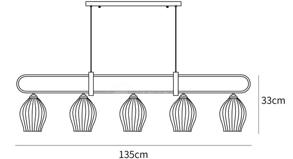 Fin Pendant Light
