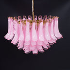 Fiora Pink Glass Chandelier