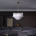 Fiora Pink Glass Chandelier