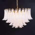 Fiora Pink Glass Chandelier