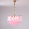 Fiora Pink Glass Chandelier