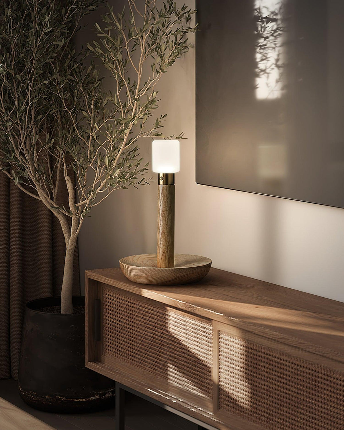 Fire Stick Built - in Battery Table Lamp
