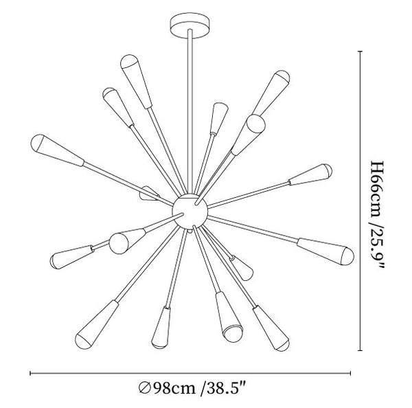 Firework Pop Chandelier