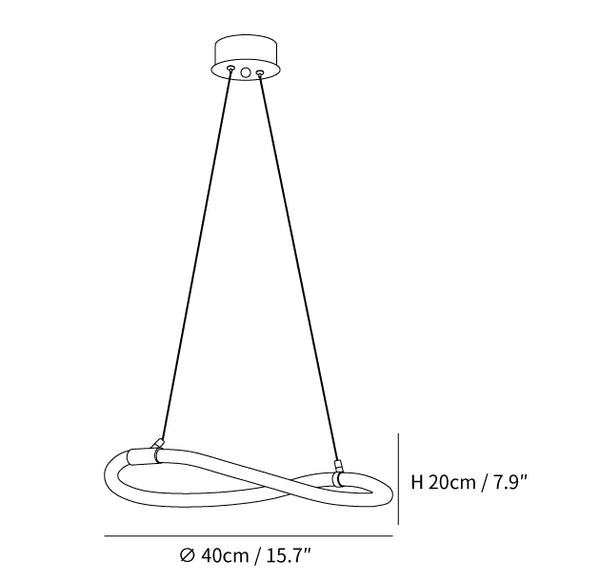 Flexible Linear Curve Chandelier