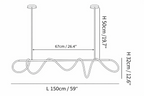 Flexible Linear Curve Chandelier
