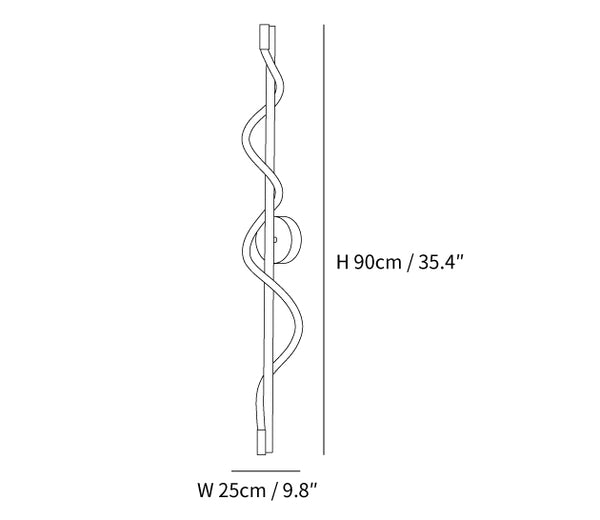 Flexible Linear Curve Wall Lamp