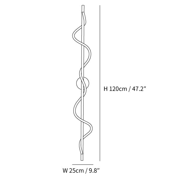 Flexible Linear Curve Wall Lamp