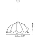 Flora Hemp Rope Flower Pendant Light