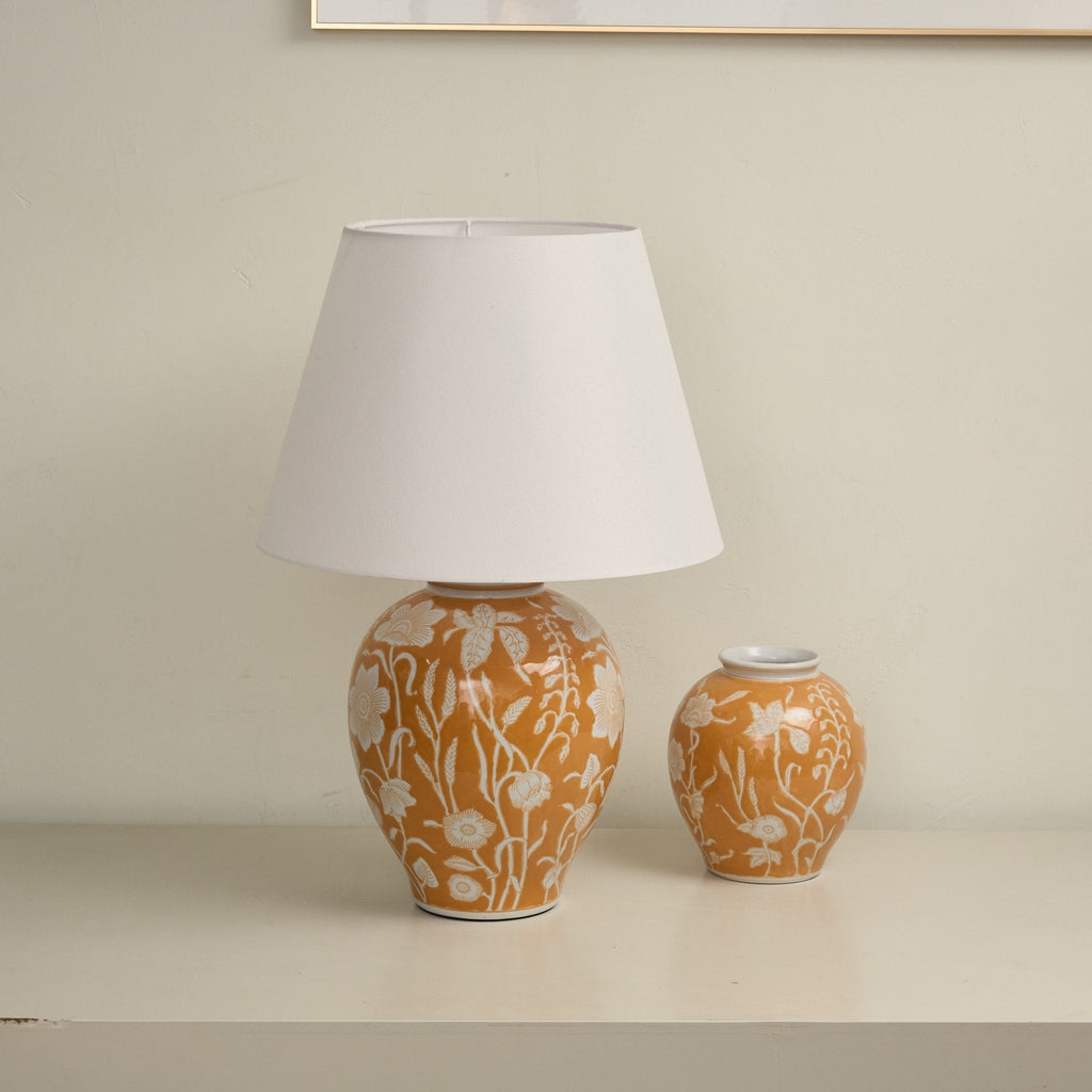 Floral Ceramic Table Lamp