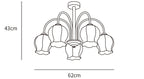 Floral Glass Chandelier
