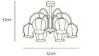 Floral Glass Chandelier