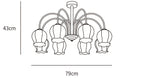 Floral Glass Chandelier