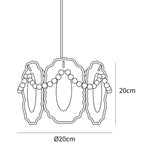 Floral Glass Pendant Lamp