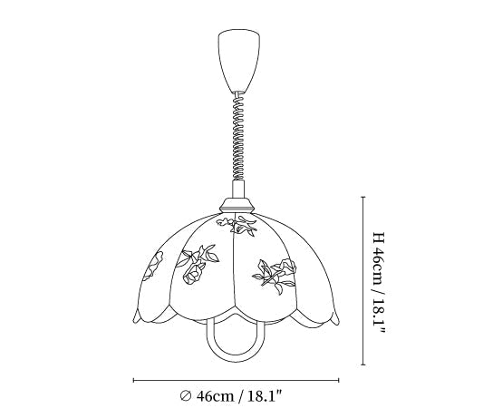 Floral Grace Pendant Lamp