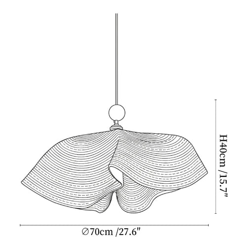 Floral Weave Pendant Lamp