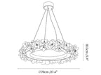 Floral Wreath Chandelier