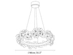 Floral Wreath Chandelier
