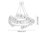 Floral Wreath Chandelier