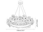 Floral Wreath Chandelier