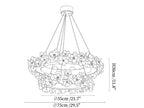 Floral Wreath Chandelier