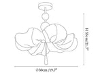 Floralis Fabric Ceiling Light