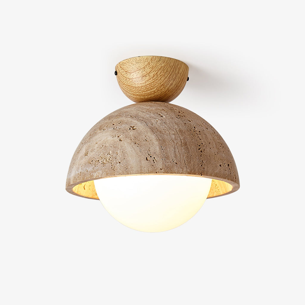 Flore Travertine Bud Ceiling Light