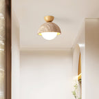 Flore Travertine Bud Ceiling Light
