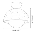 Flore Travertine Bud Ceiling Light