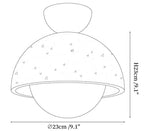 Flore Travertine Bud Ceiling Light