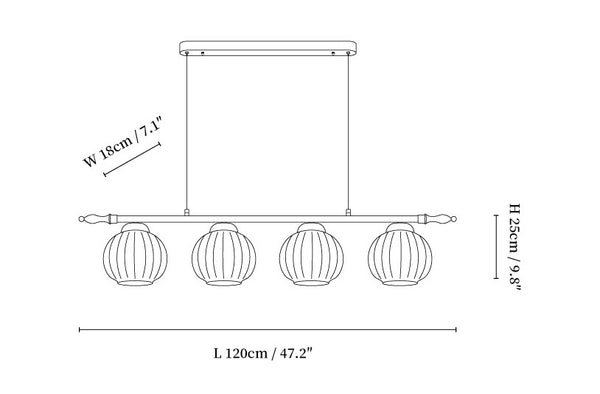Florentis Island Pendant Light