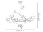 Floral Long Branch Chandelier