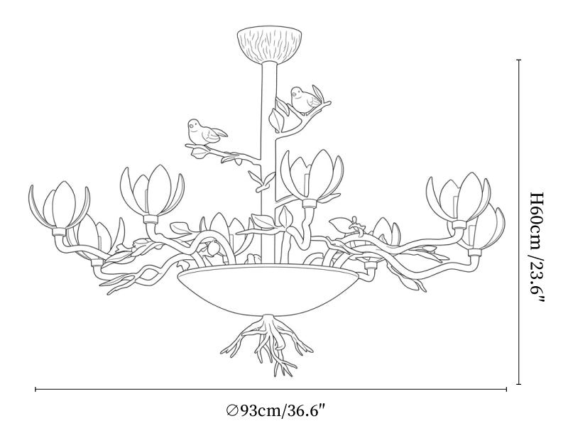 Florienne Branch Chandelier