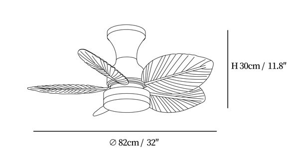 Floriva Blossom Ceiling Fan Light