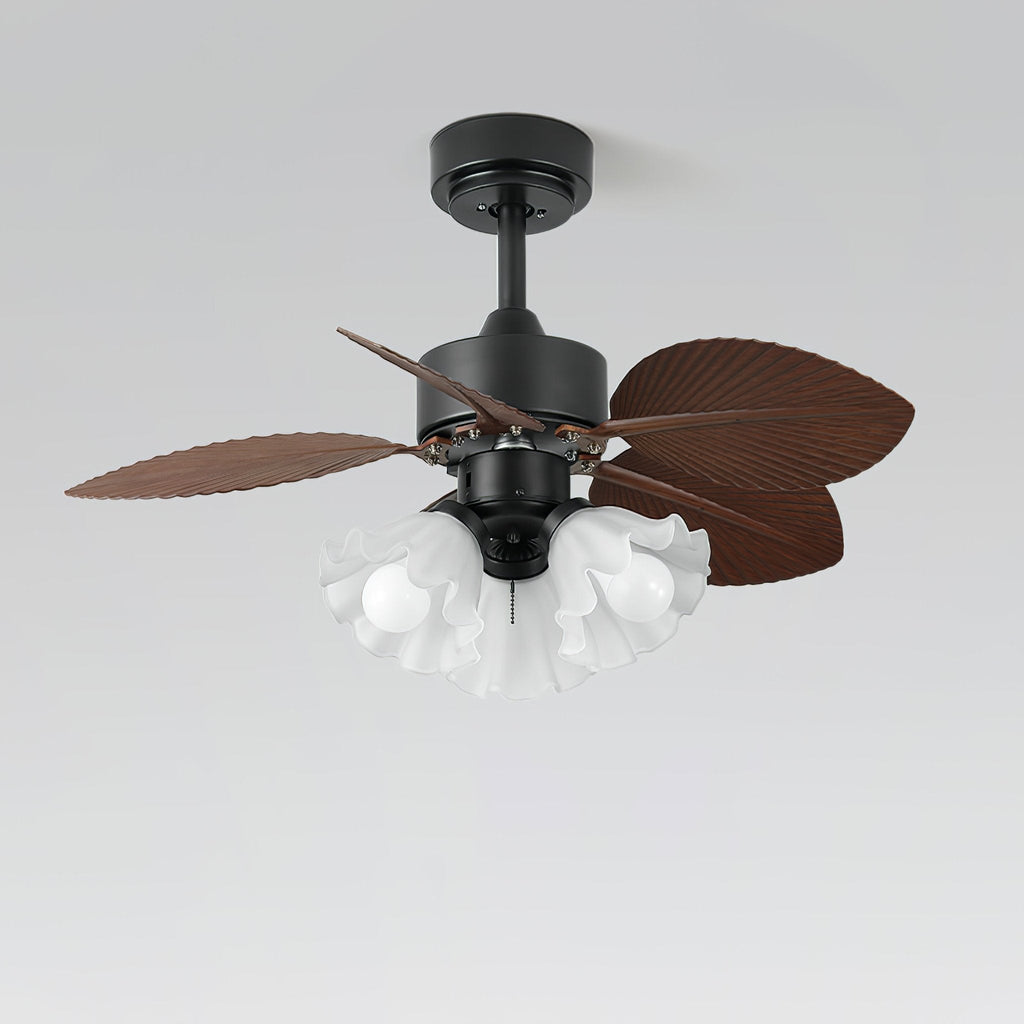 Floriva Leaf Ceiling Fan Light