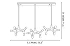 Flower Bone Chandelier