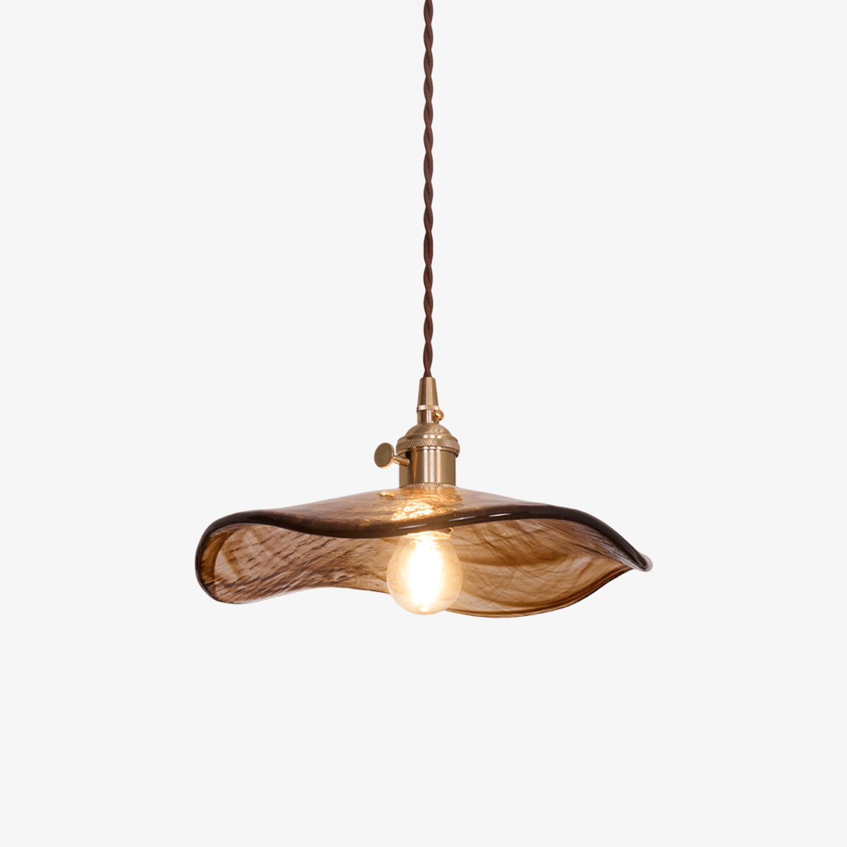 Flower Petal Glass Pendant Light