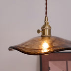 Flower Petal Glass Pendant Light
